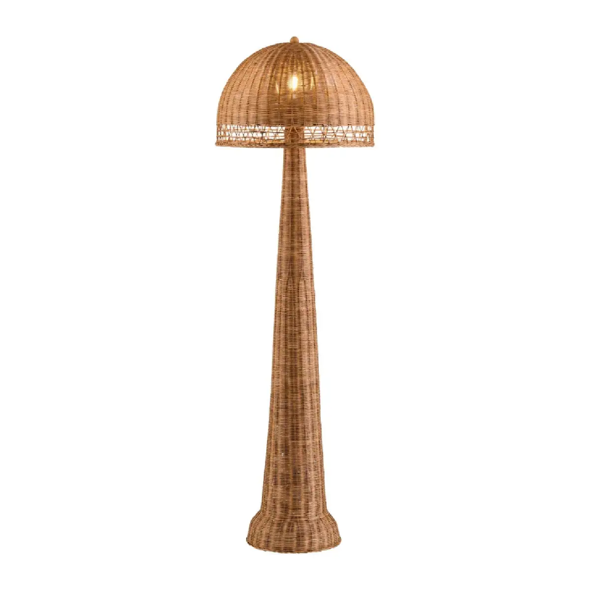 Rattan Dome Floor Lamp