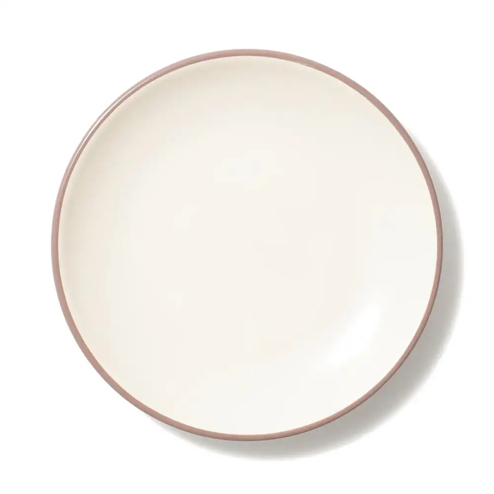 Bicolor Rim Plate for Everyday Dining