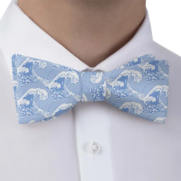 Waves Pattern Bow Tie