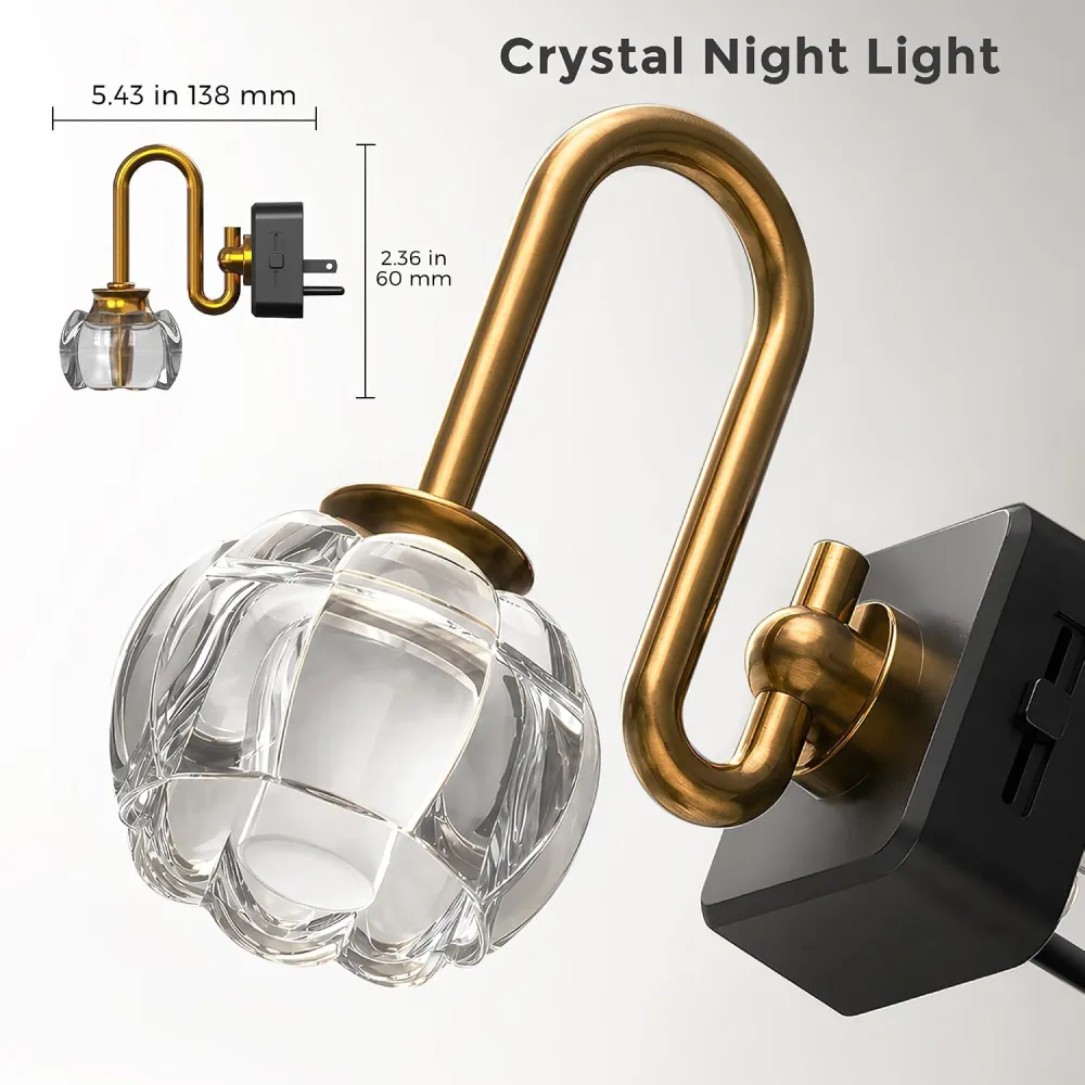 Glass Tulip/Pumpkin Plug-in Night Light
