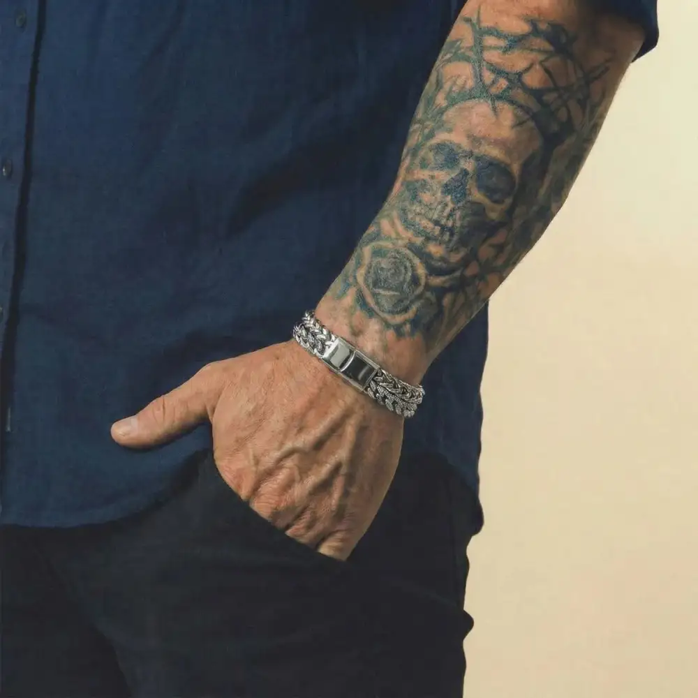 Men's Double Link Bracelet