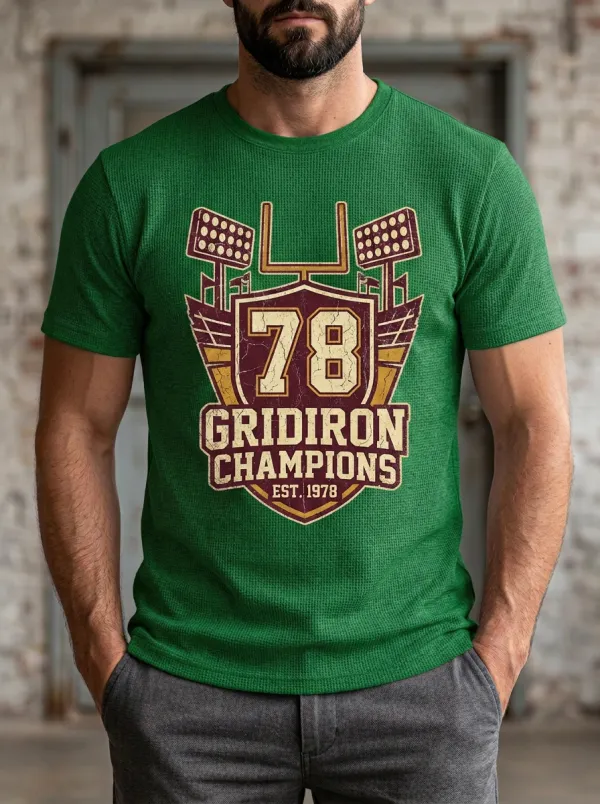 Men's Sport Gridiron Helmet Graphic T-Shirt