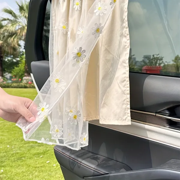 Daisy Lace Car Curtain
