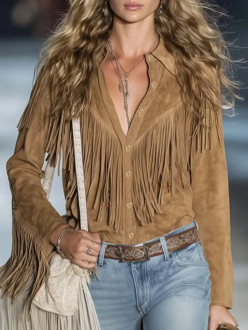 Western Style Fringe Jacket