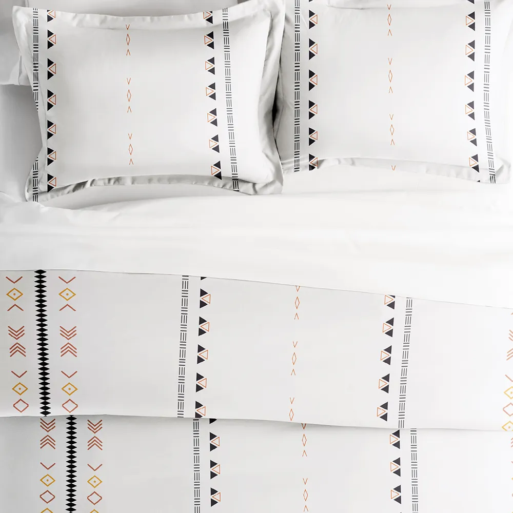 Natural  Lines Pattern Duvet Cover Set