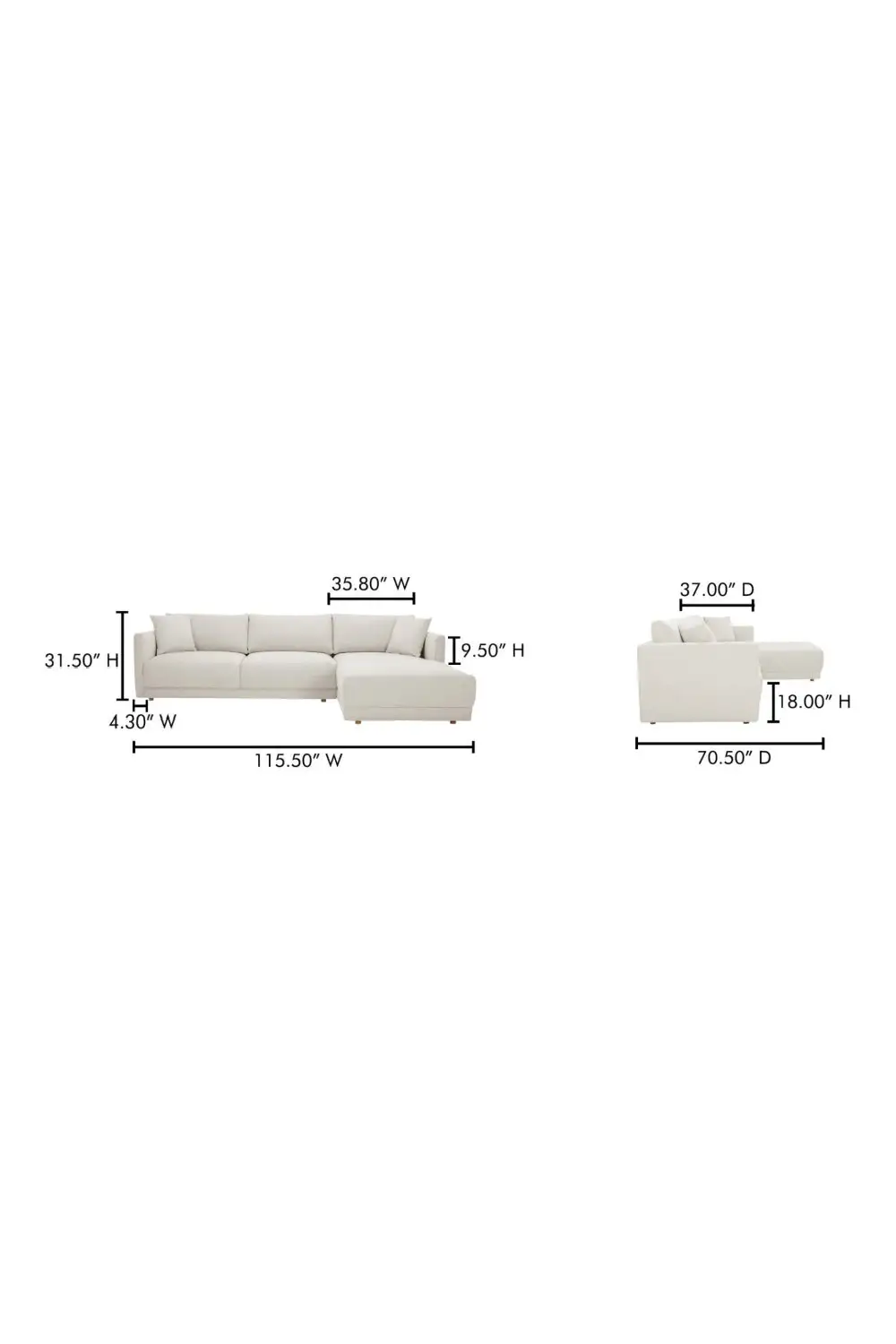 Statement Sectional Sectional Sofa