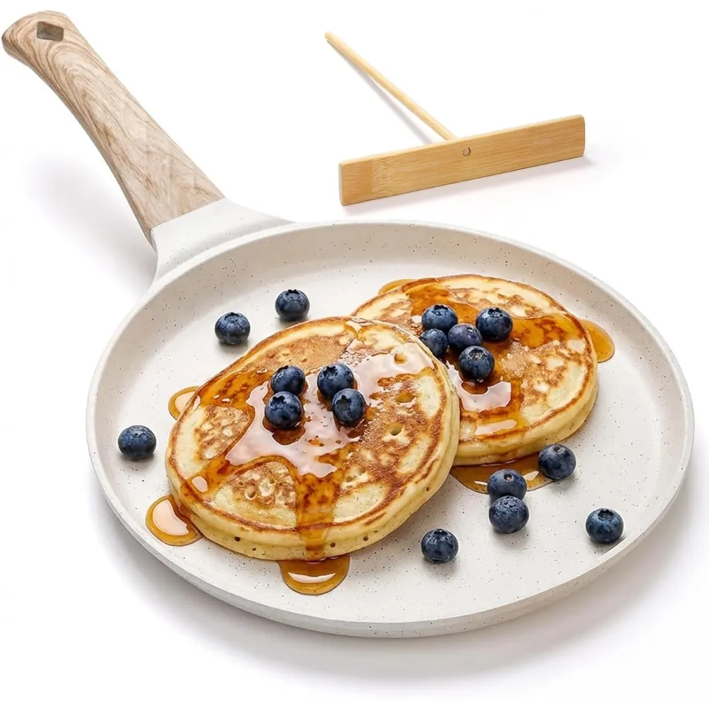Wooden Handle Crepe Pan