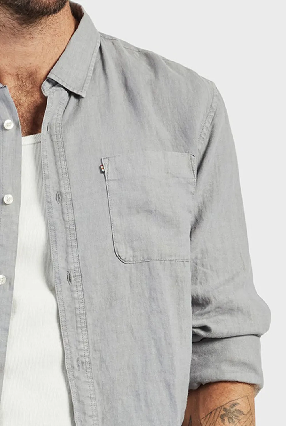 Classic Cotton Casual Long Sleeve Button Up Shirt