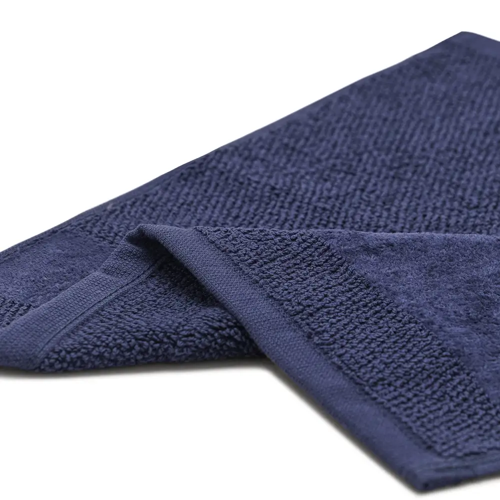Blue Cotton Face Towel Set