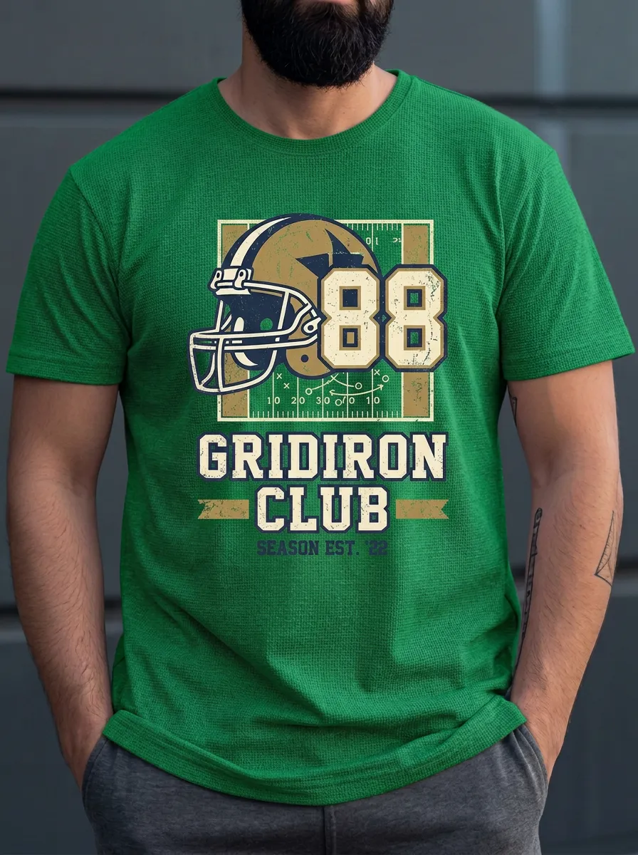 Men's Classic Gridiron Helmet T-Shirt