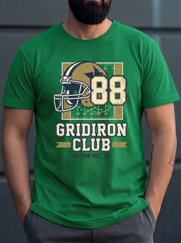 Men's Classic Gridiron Helmet T-Shirt