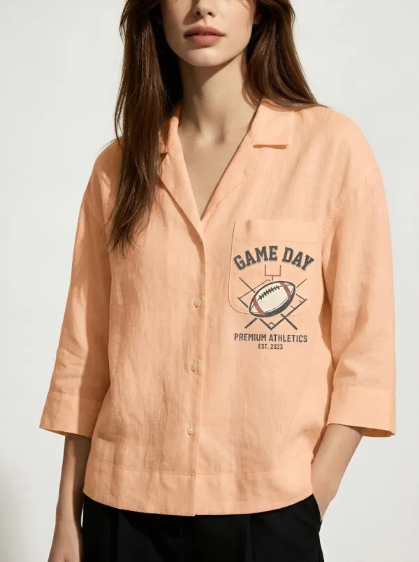 Football Graphic Casual Shirt