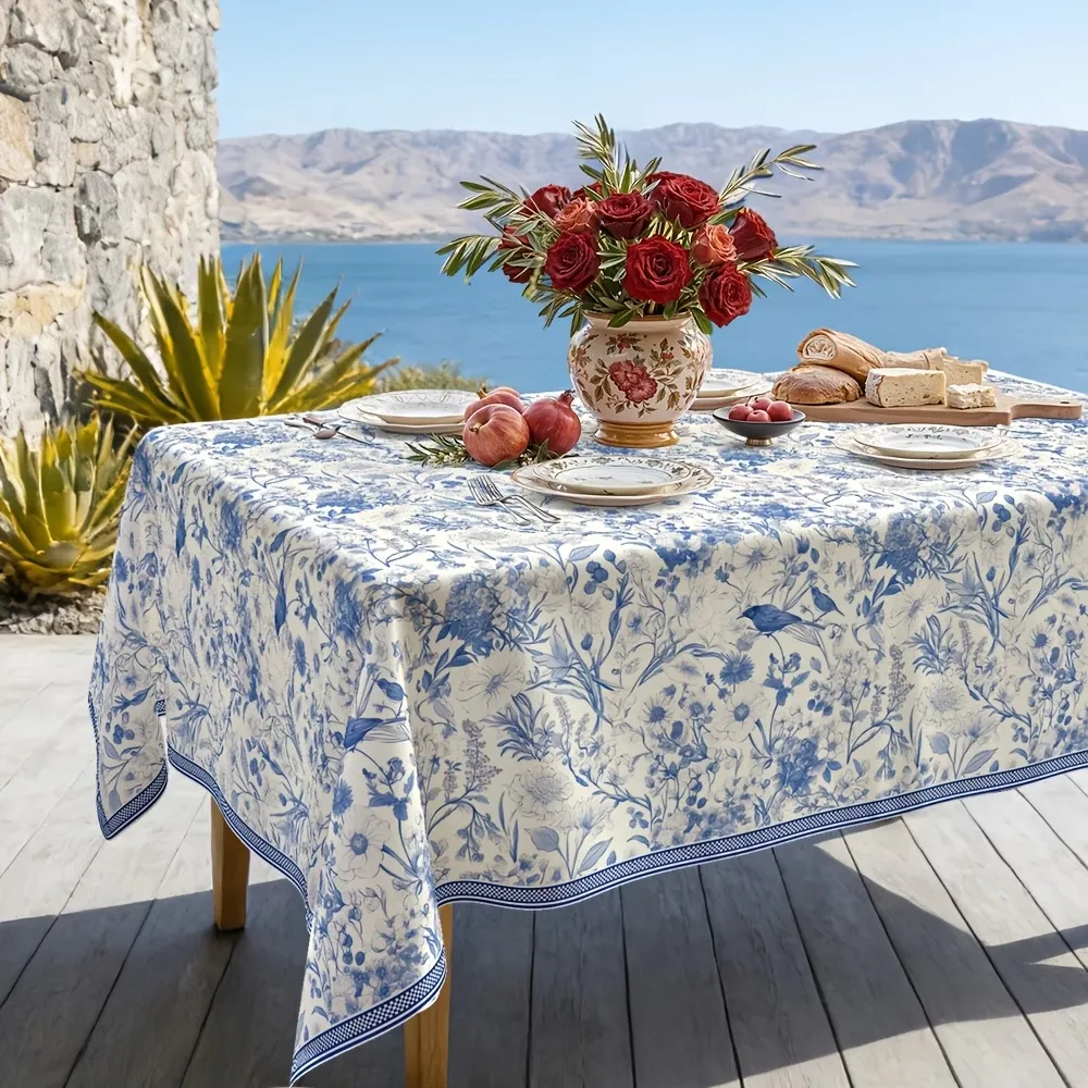Vintage Floral Tablecloth