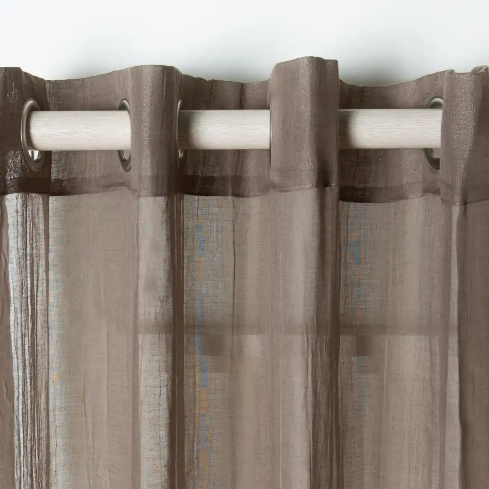 Semi-Sheer Grommet Modern Curtain Panel