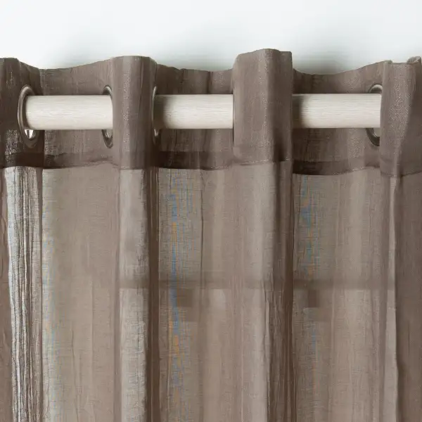 Semi-Sheer Grommet Modern Curtain Panel