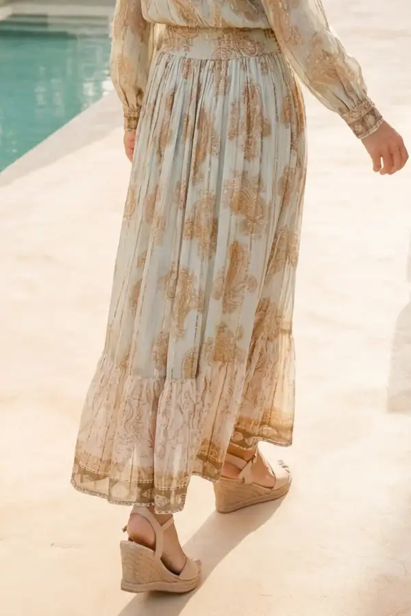 Artful Relaxed Everyday Casual Skirt