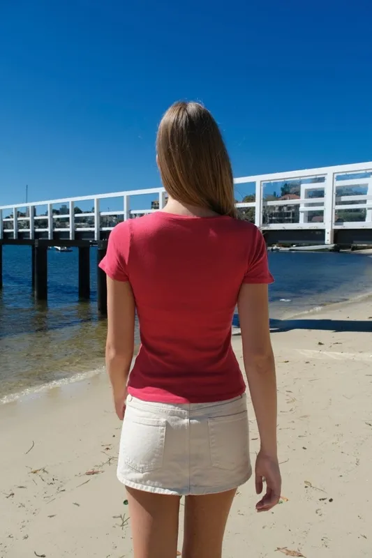 Magenta Scoop Neck Top