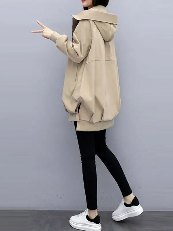 Hooded Zip Front Jacket Essential
