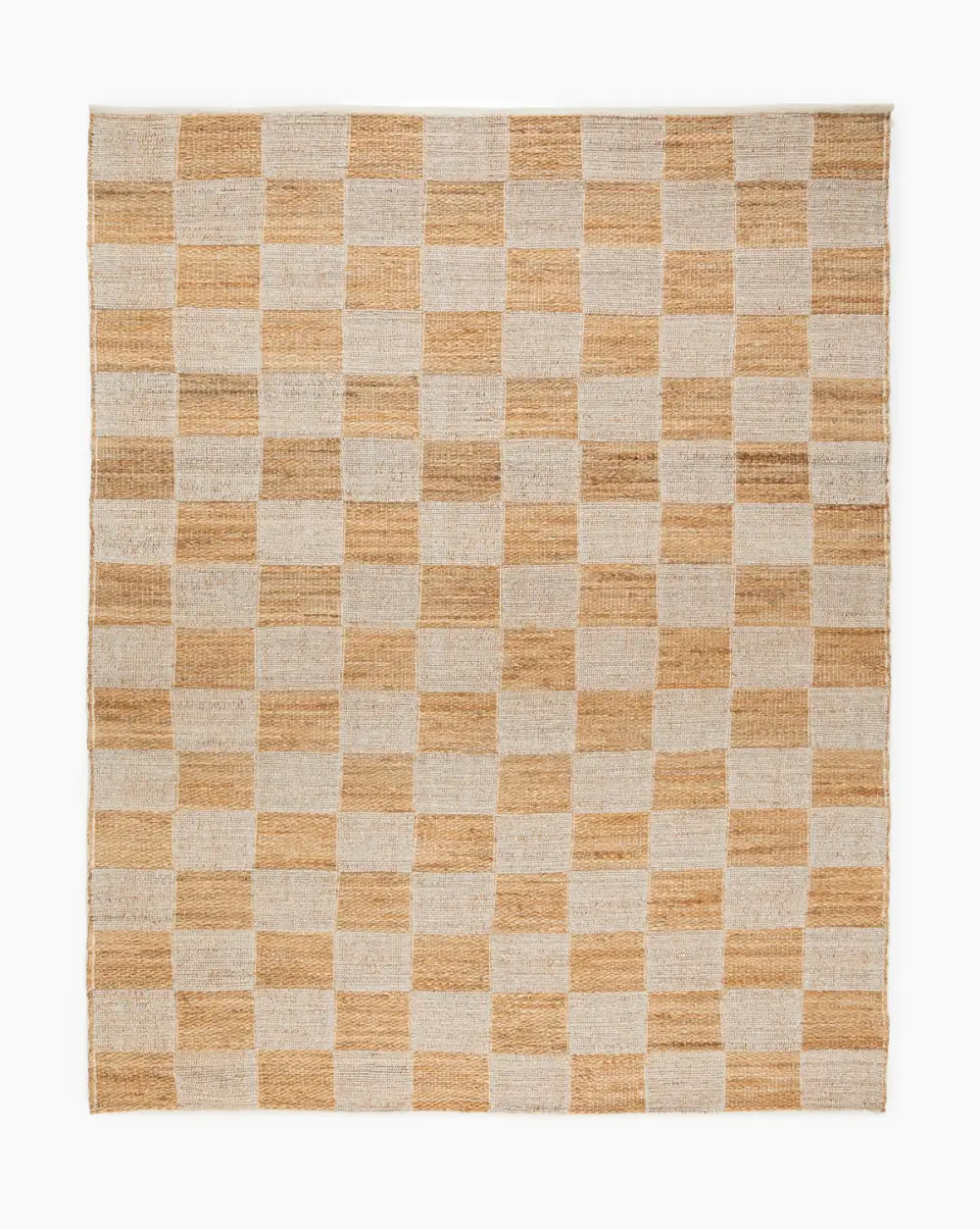 Checker Handwoven Wool-Jute Area Rug