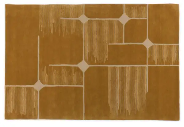 Wool Tufted Geometric Harmonious Area Rug
