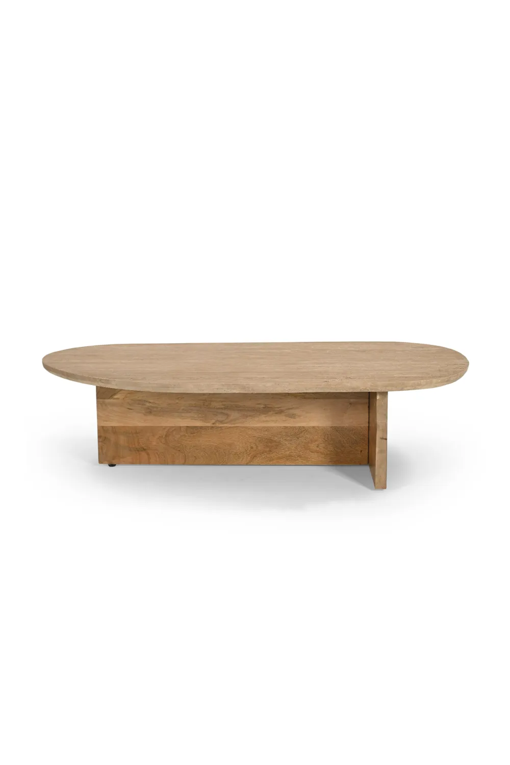 Travertine Freeform Coffee Table