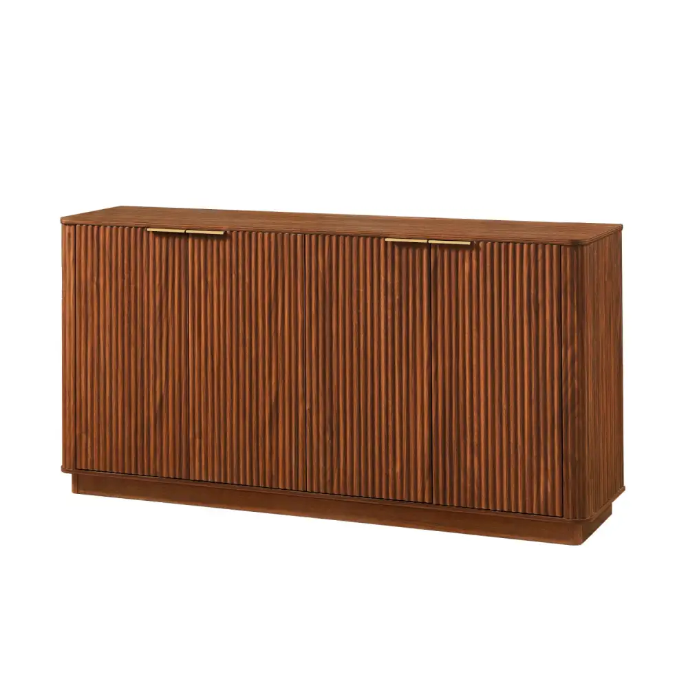 Walnut Curved Wave Sideboard