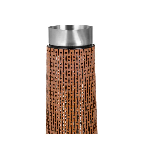Leather-Wrapped Glass Carafe