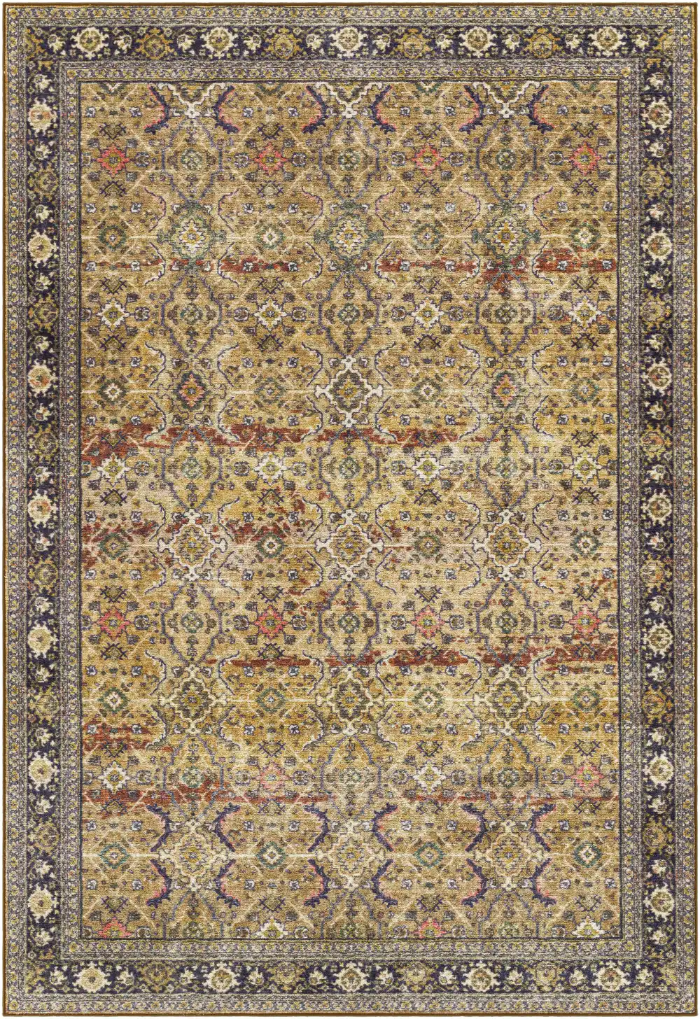 Home Traditional Washable Area Rug