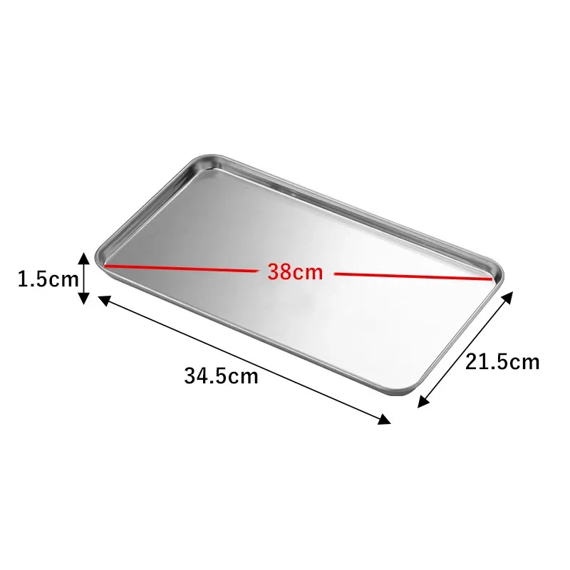 Multi-Purpose Rectangular Stainless Steel Tray