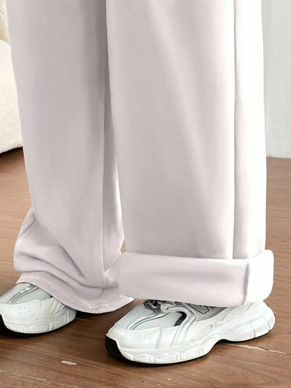 High Waist Drawstring Wide Leg Pocketed Casual Joggers
