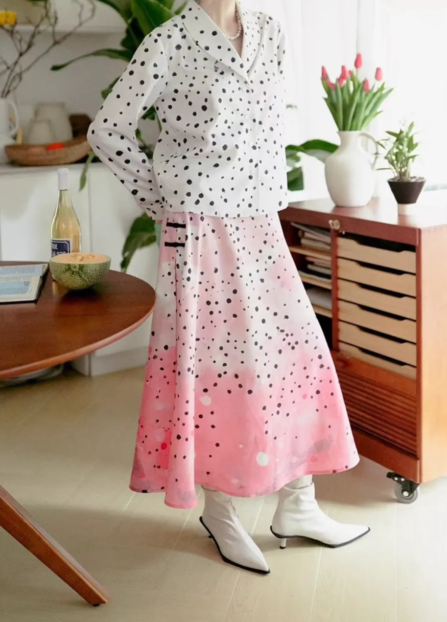 Effortless Seaside Everyday Casual Polyester Skirt