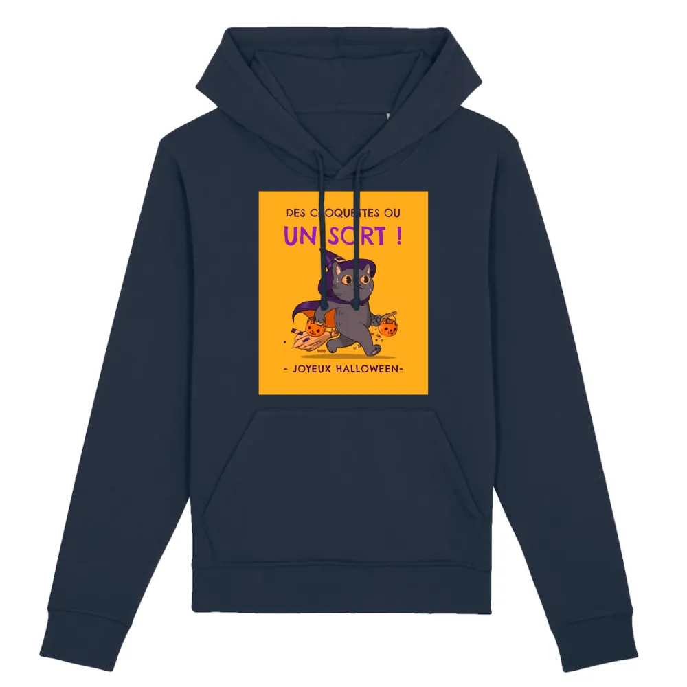 Shadow Cat Graphic Pullover Hoodie