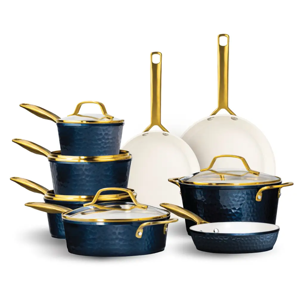 Layered Hammered Kitchen Set