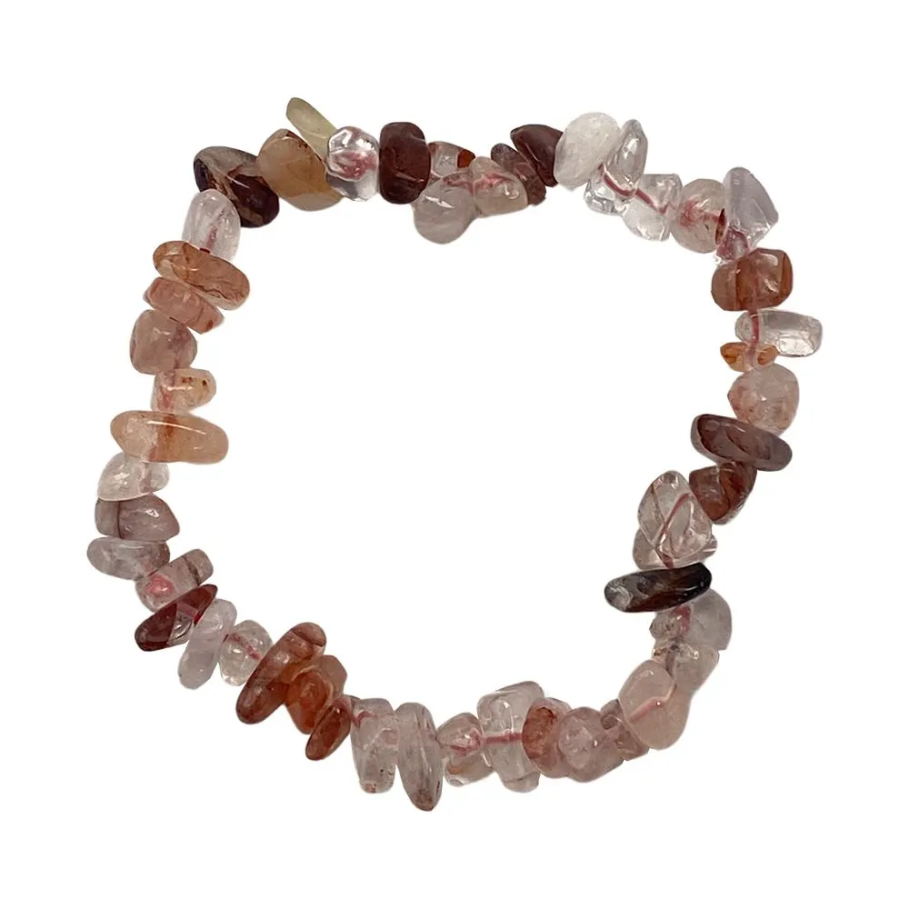 Chip-Stone Stretch Gemstone Crystal Bracelet