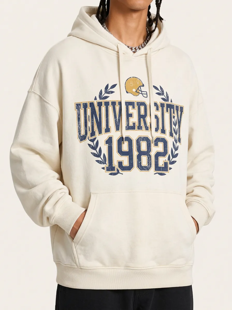 Men's University Football 1982 Laurel Printed Hoodie