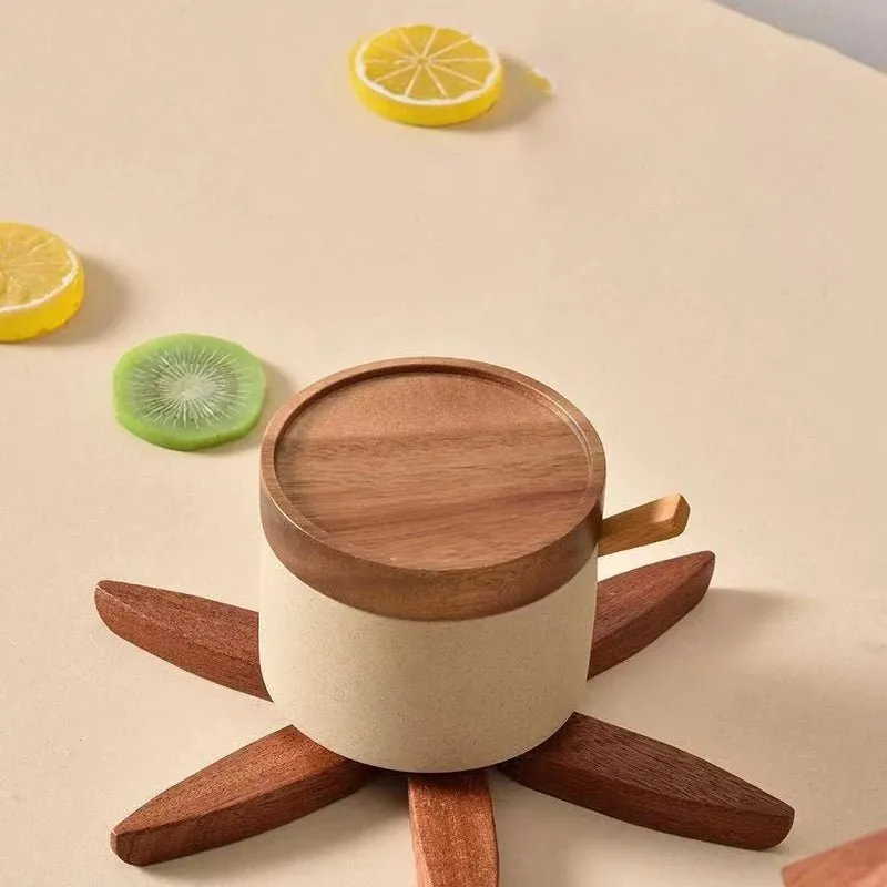 Wooden Modular Trivet Set