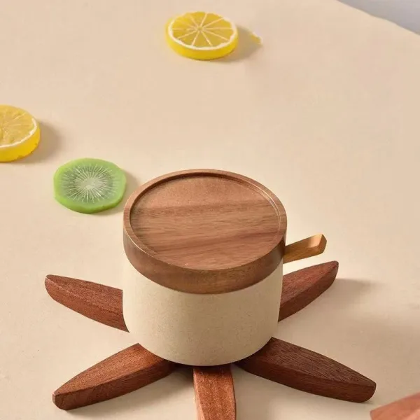 Wooden Modular Trivet Set