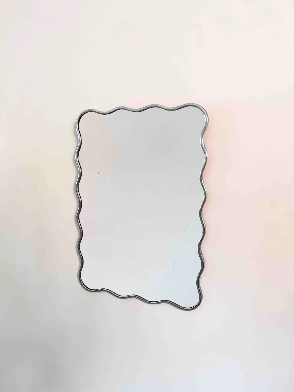 Sculpted Wavy Frame Wall Mirror