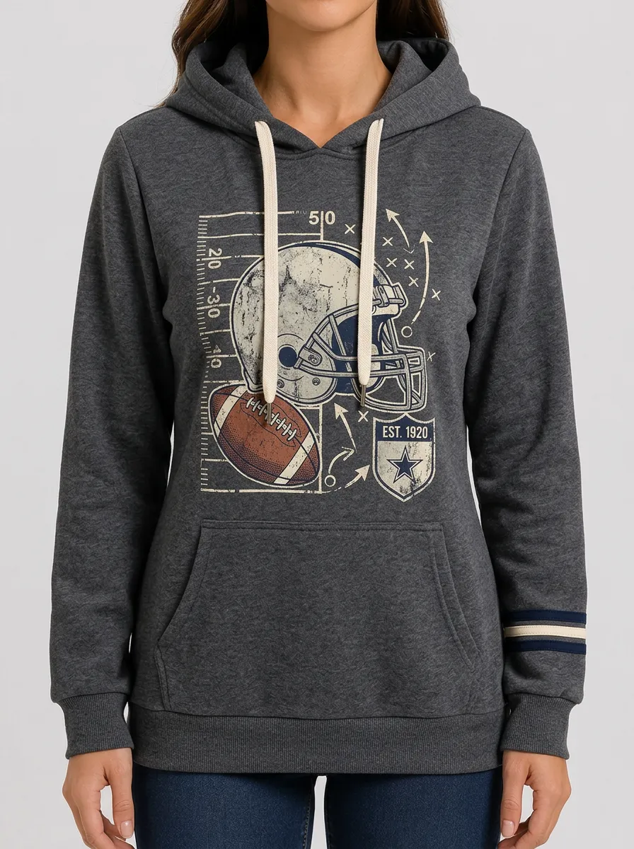 Women's First Down Classic Football Hoodie