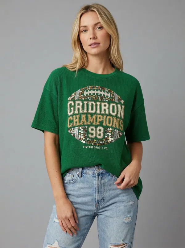 Men's Gridiron Sequin T-Shirt