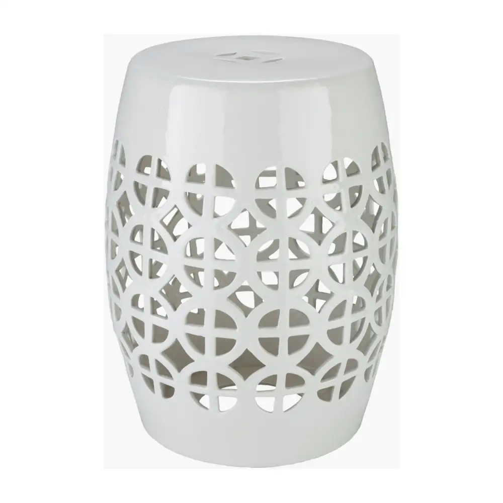 Openwork Ceramic Garden Stool