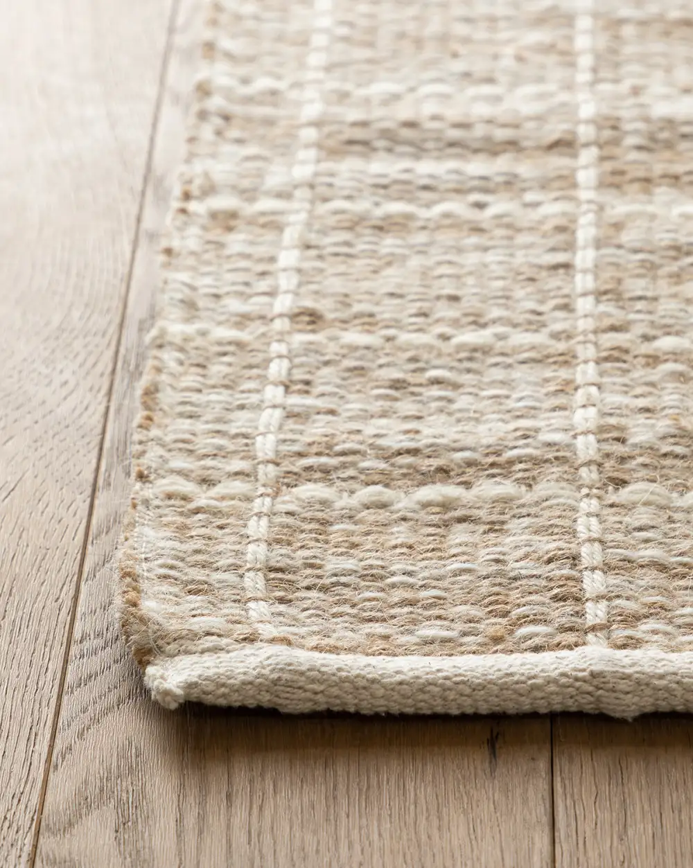 Raised-Weave Handwoven Wool-Jute Area Rug