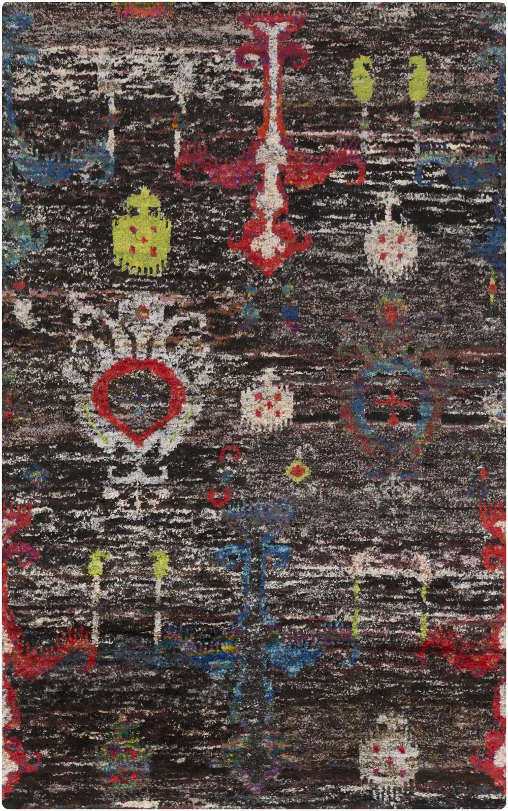 Curated Contemporary Hand Knotted Area Rug