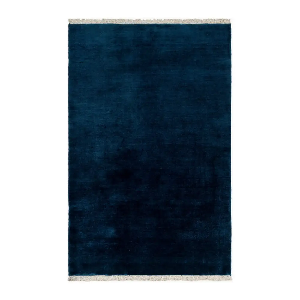 Hand-Loomed Wool Fringe Square Carpet