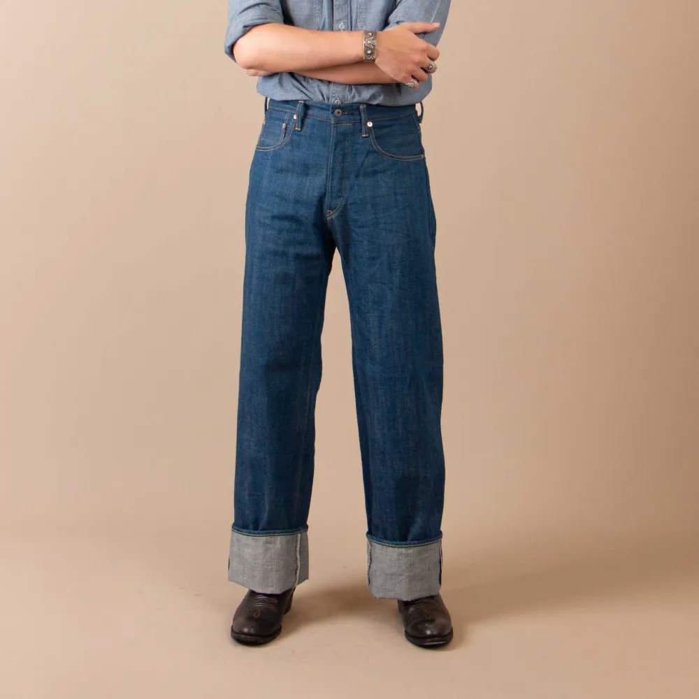 Comfort Cut Wide Straight Denim Jeans
