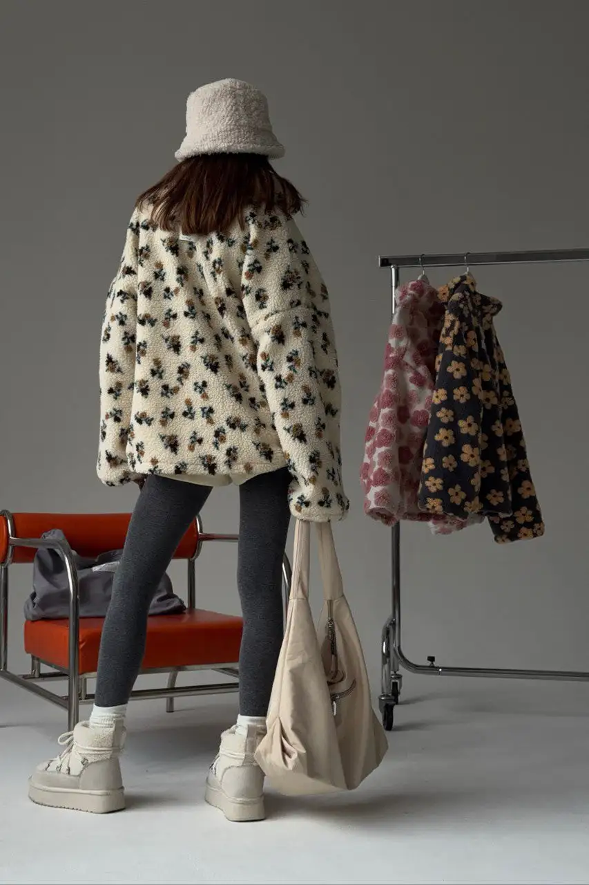 Stand-Collar Oversized Loose Jacket
