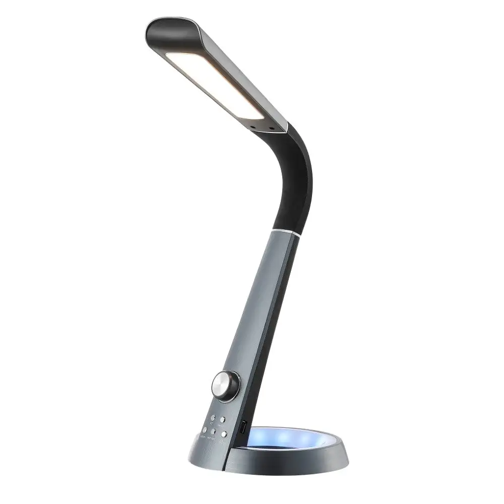 Aluminum Contemporary Minimalist Adjustable Head Dimmable USB Charging LED Task Lamp