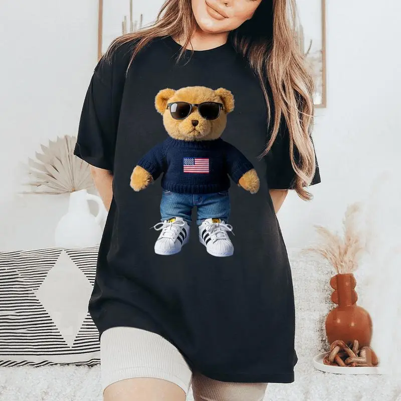Cool Teddy Bear For Boys And Girls Women's Oversized Comfort T-Shirt