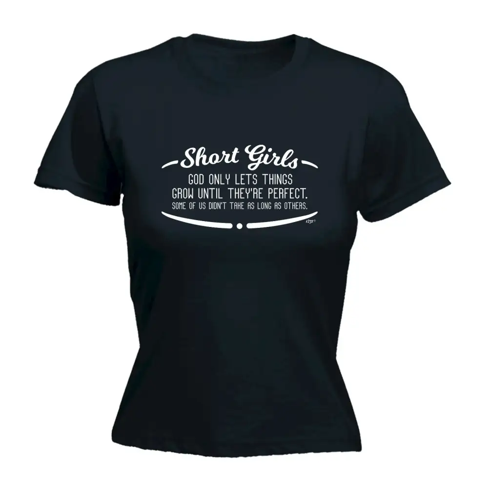 Short Girl Graphic Fitted Tee