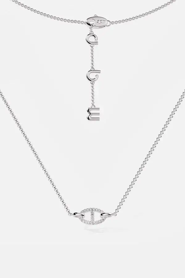 Slim Linked Pendant Necklace